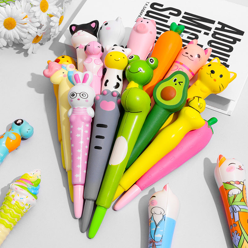 Plástico de plástico al por mayor plástico Pen de dibujos animados de rebote